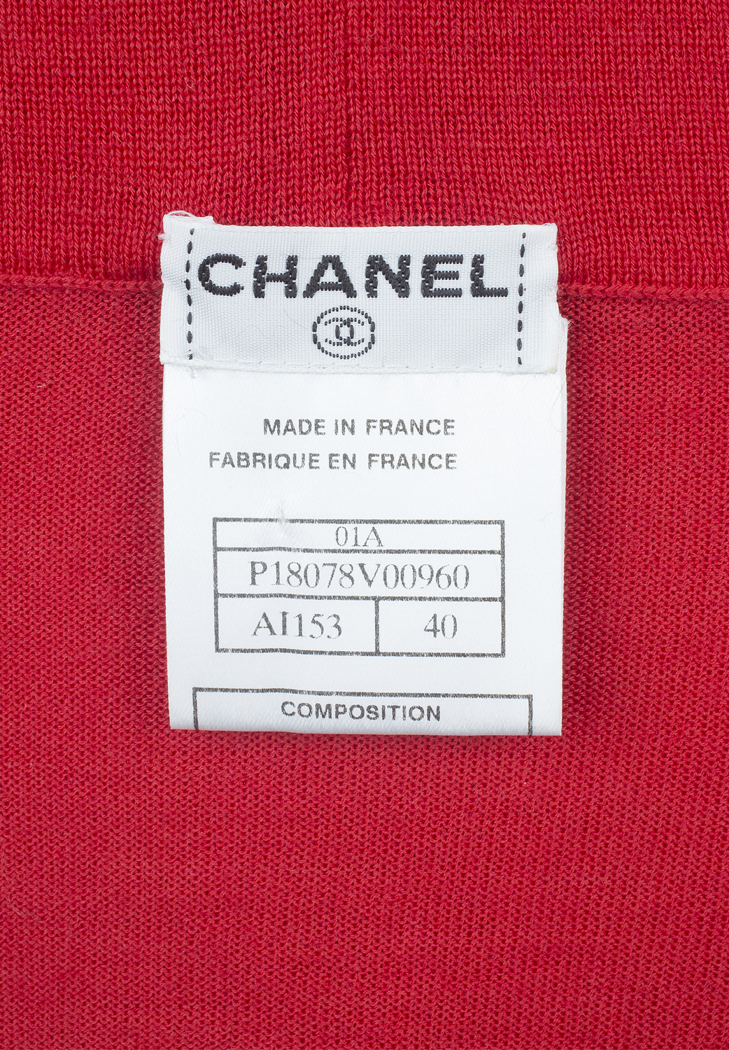 Chanel Red Sweater