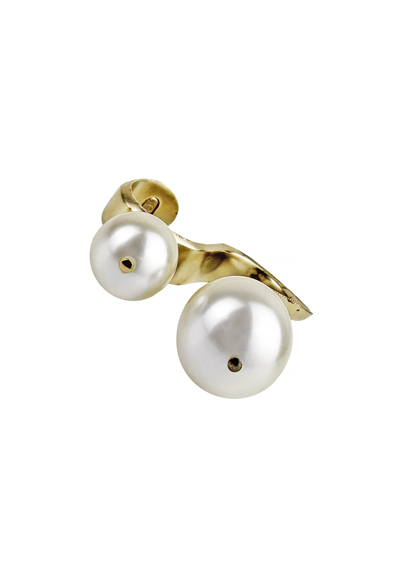 Chanel Golden Ring with Pearls