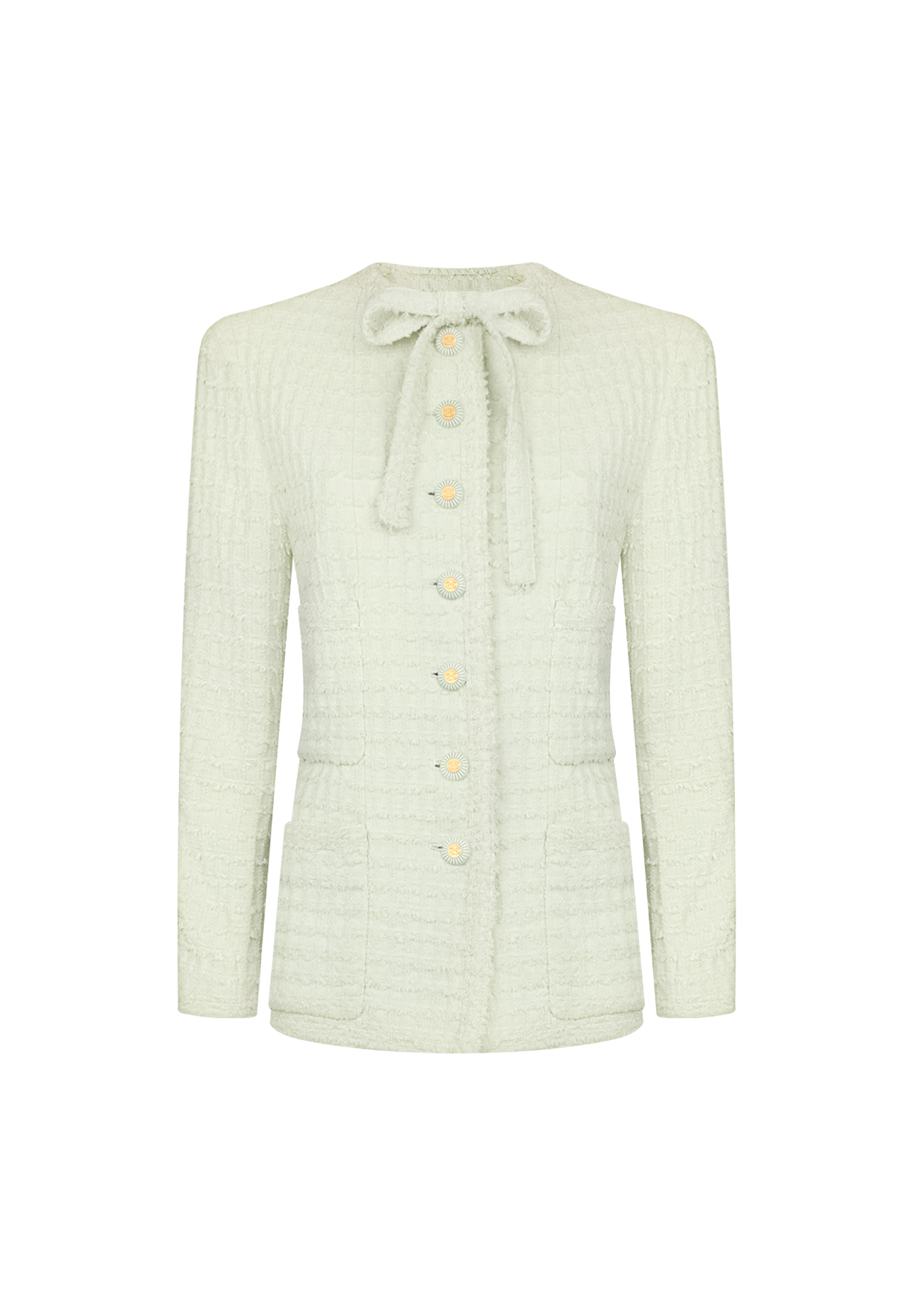 Chanel Tweed Jacket With A Bow