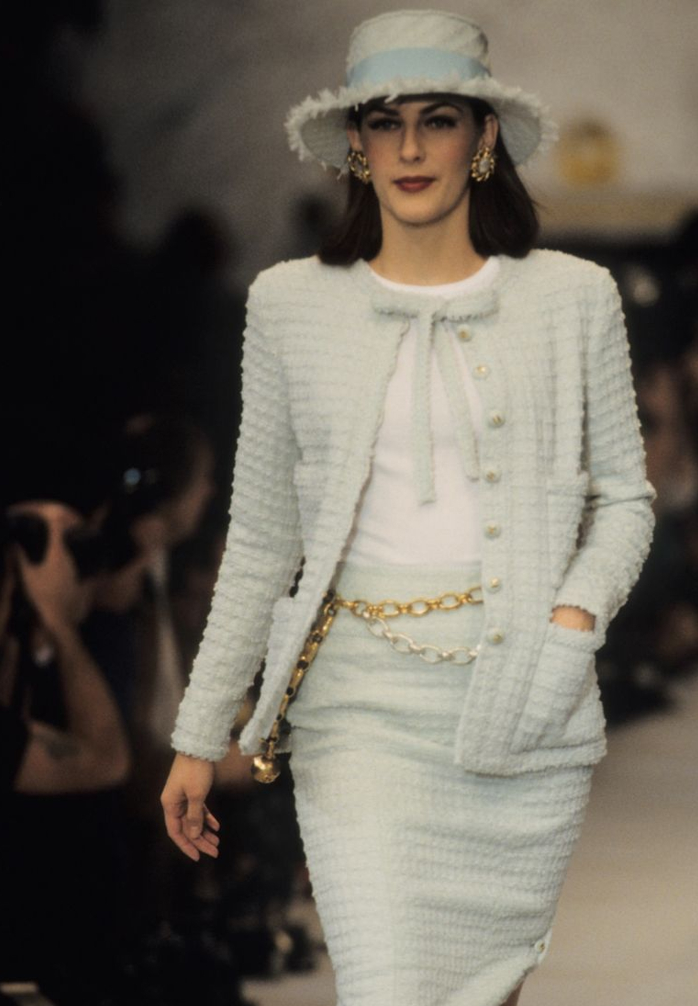 Chanel Tweed Jacket With A Bow