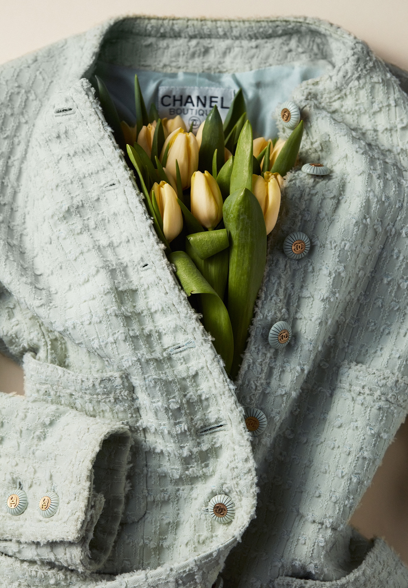 Chanel Tweed Jacket With A Bow