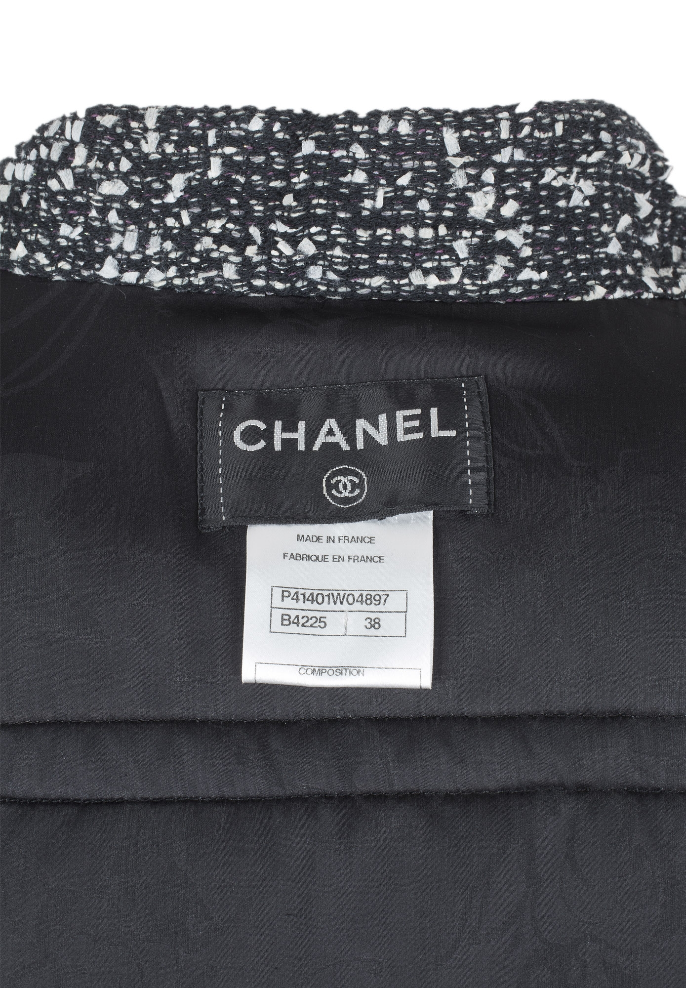 Chanel Gray Tweed Cape Vest