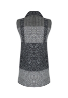 Chanel Gray Tweed Cape Vest