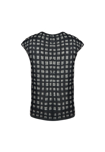 Черный шелковый топ Chanel