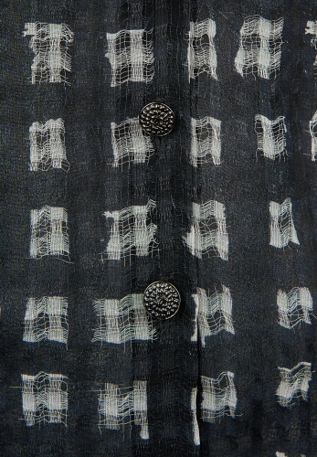 Черный шелковый топ Chanel