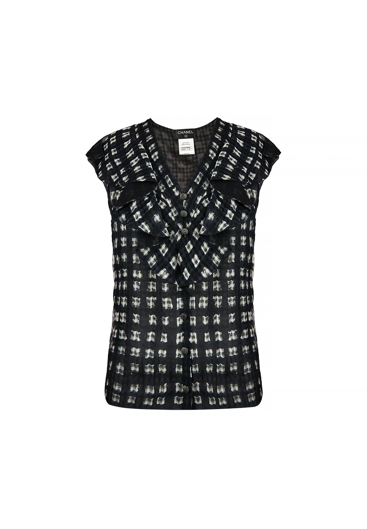 Chanel Black Silk Top