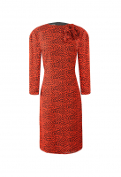 Louis Feraud Red Silk Dress