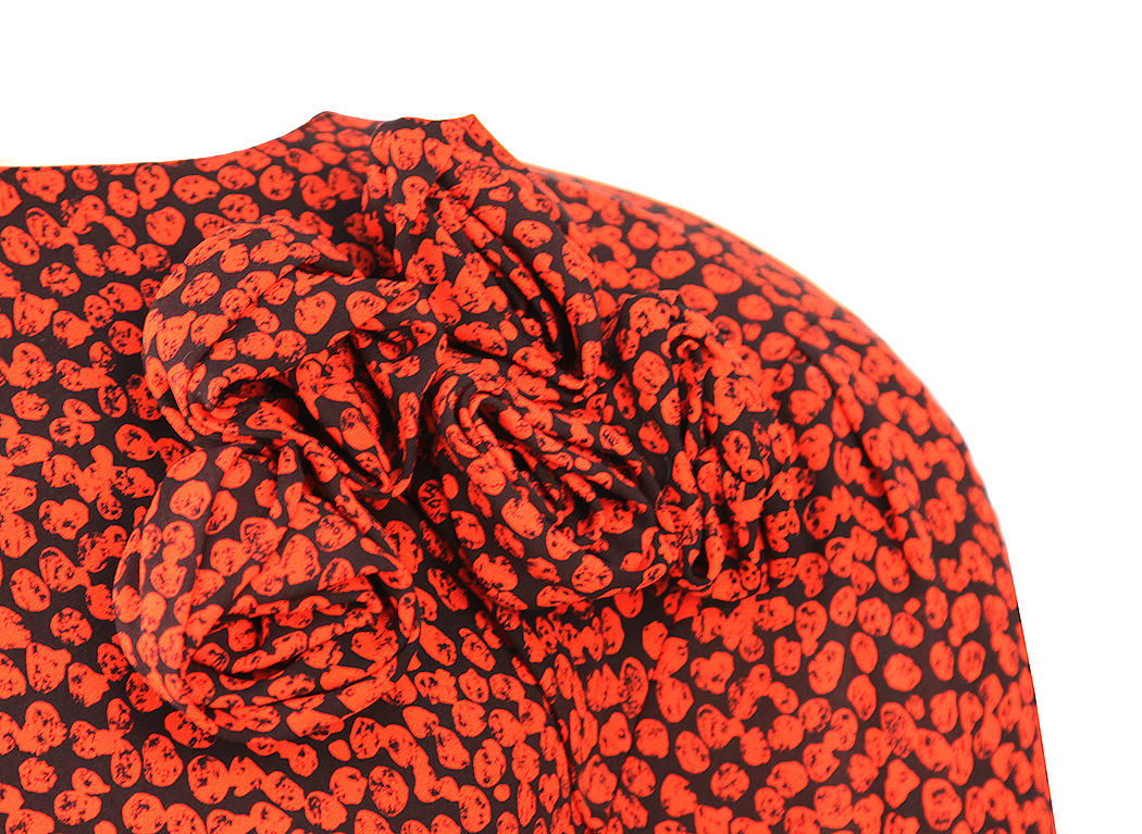 Louis Feraud Red Silk Dress