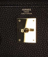 Hermès Kelly 28 Noir Togo Bag
