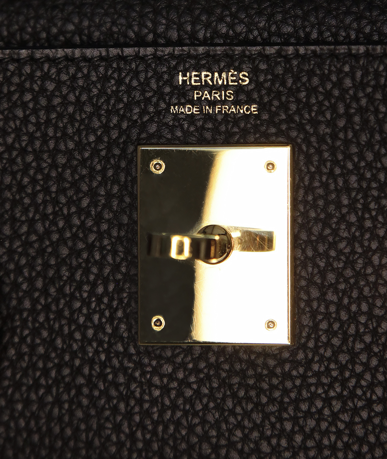 Hermès Kelly 28 Noir Togo Bag