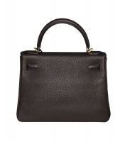 Hermès Kelly 28 Noir Togo Bag