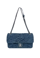 Chanel Denim Camellia Flap Bag