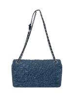 Chanel Denim Camellia Flap Bag