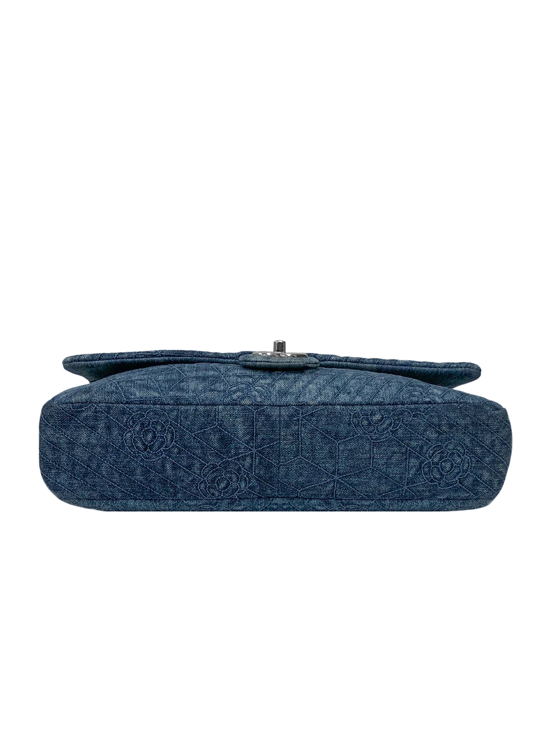 Chanel Denim Camellia Flap Bag