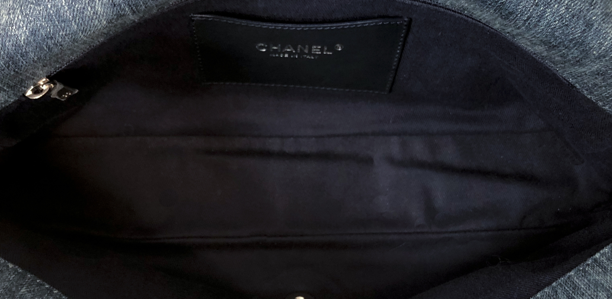 Chanel Denim Camellia Flap Bag