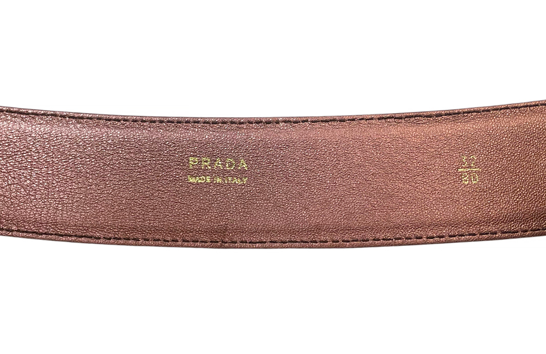 Prada Pink Leather Belt