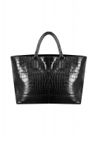 Bottega Veneta Black Crocodile Bag 