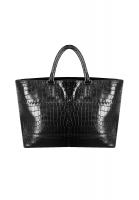 Bottega Veneta Black Crocodile Bag 