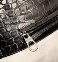 Bottega Veneta Black Crocodile Bag 