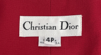 Christian Dior Red Wool Jacket