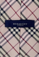 Burberry Pink Checkered Tie
