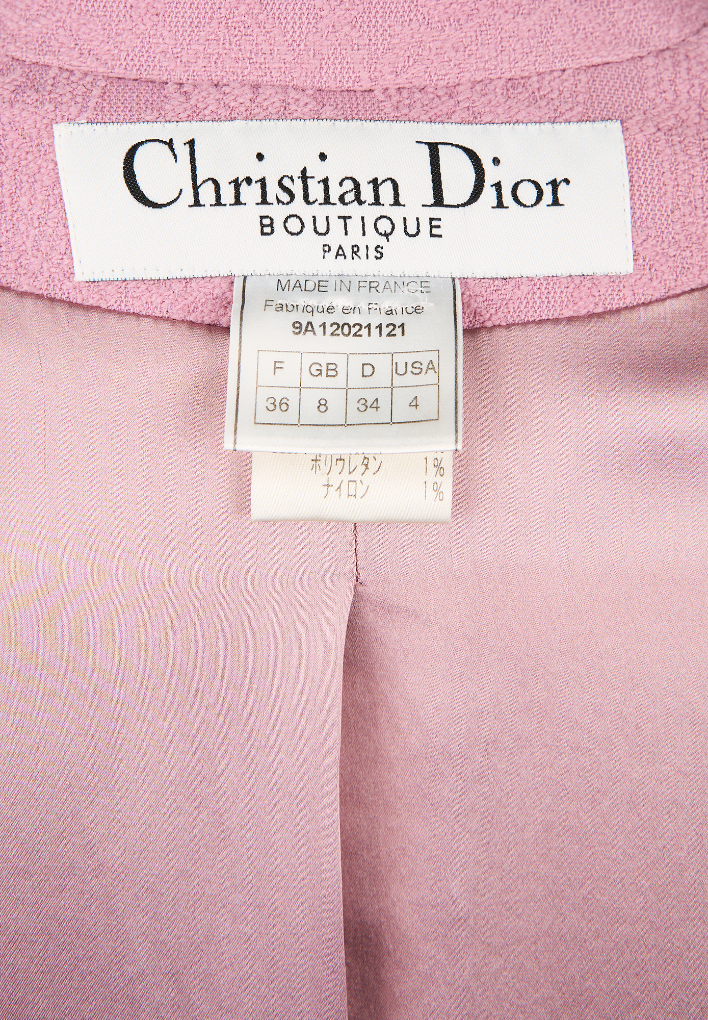 Pink Jacquard Fringe Christian Dior Blazer