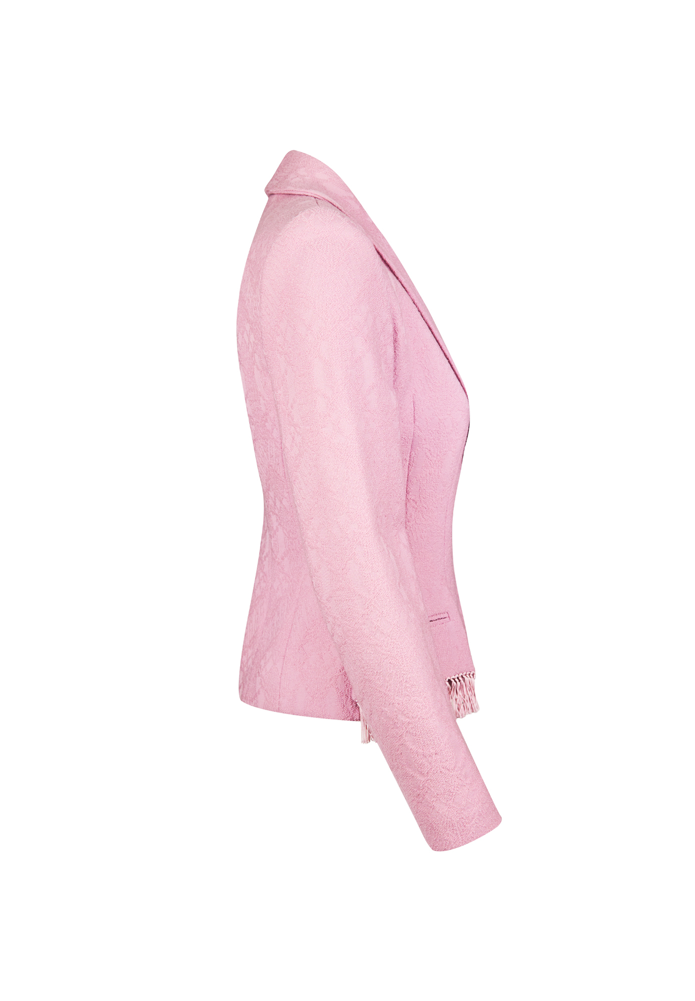 Pink Jacquard Fringe Christian Dior Blazer