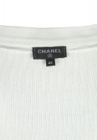 White Chanel Pleated Skirt