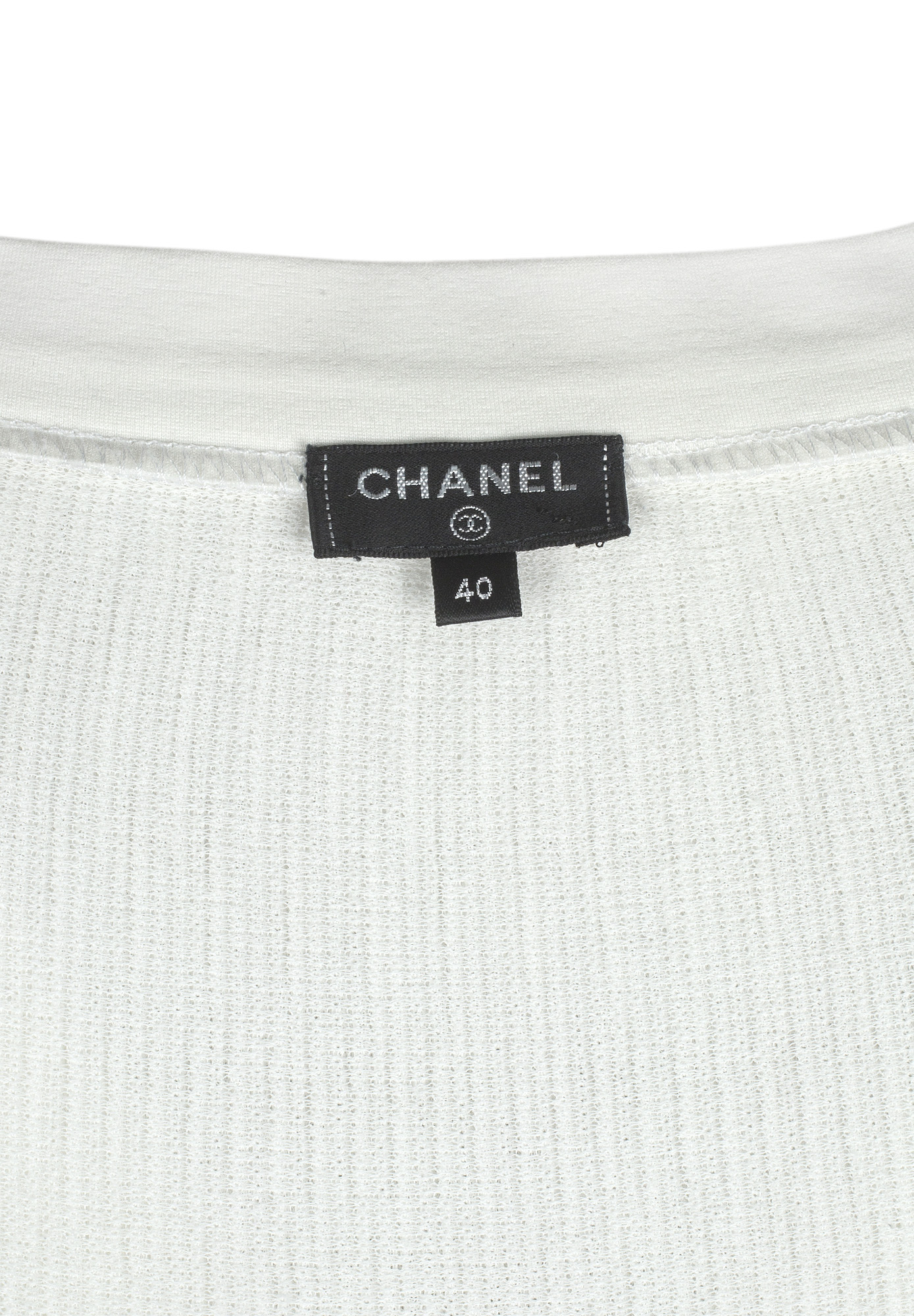 White Chanel Pleated Skirt