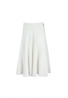 White Chanel Pleated Skirt