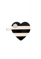 Marc Jacobs Black And White Heart Hairpin