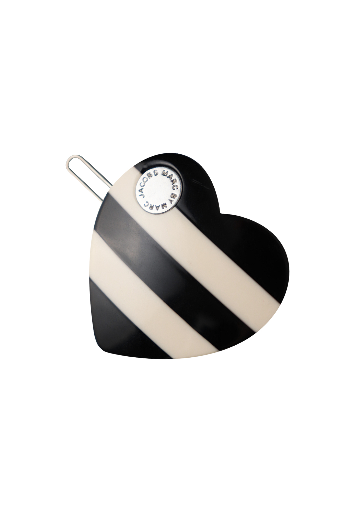 Marc Jacobs Black And White Heart Hairpin