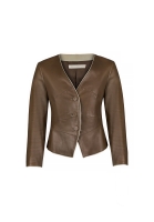 Valentino Brown Leather Jacket