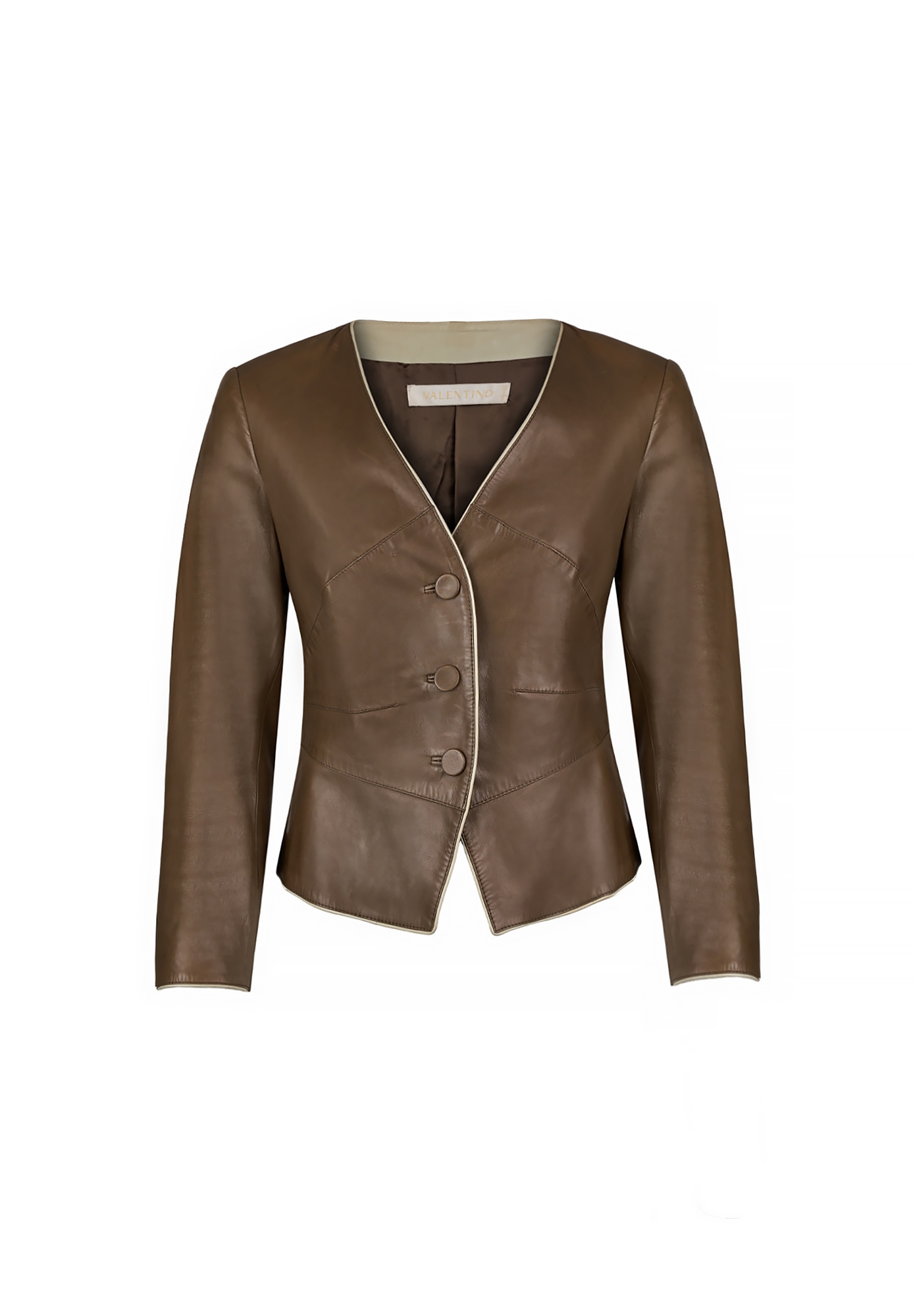 Valentino Brown Leather Jacket