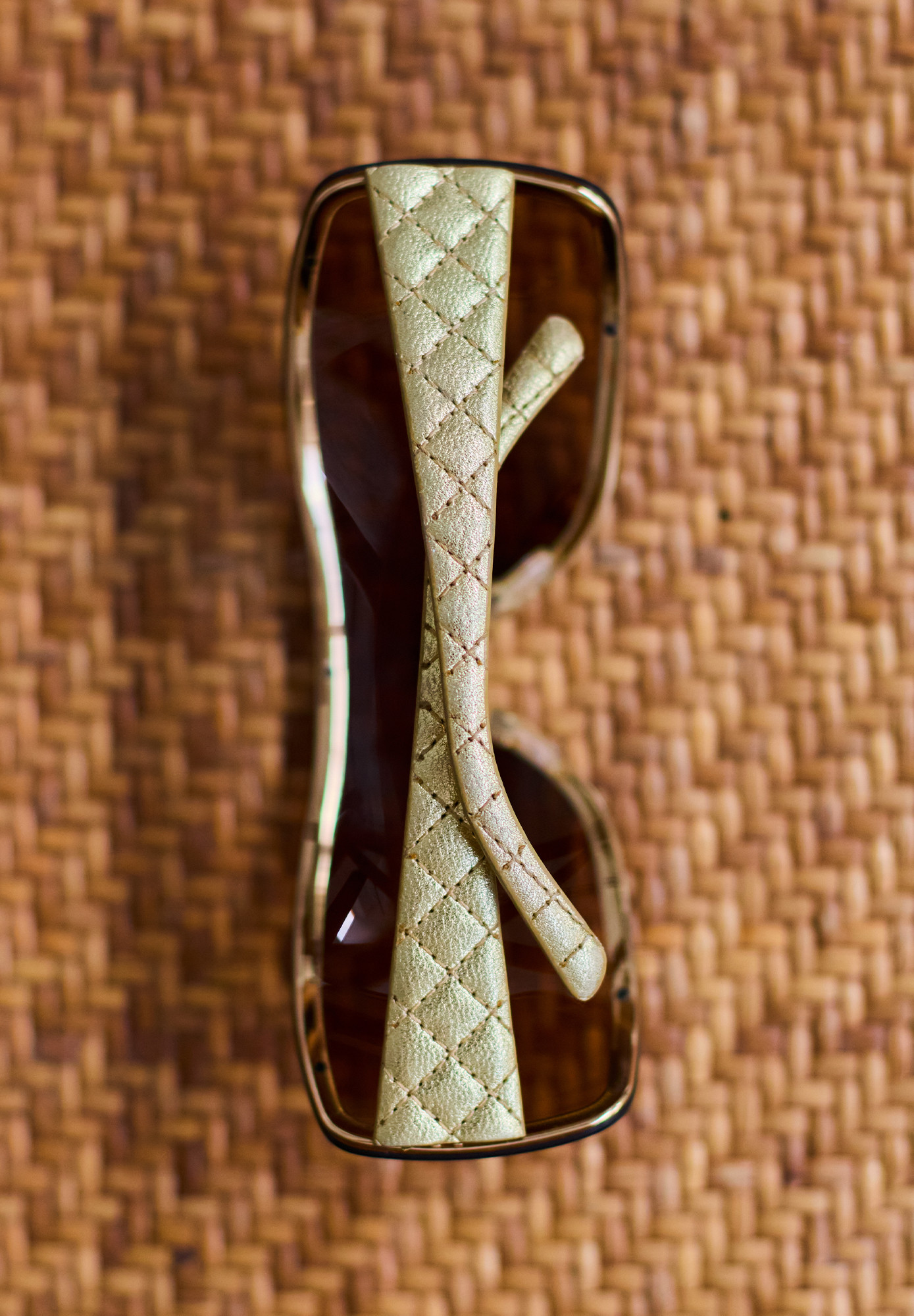 Chanel Gold Mask Sunglasses