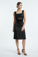 Gianfranco Ferre Black Sequined Dress