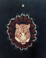 Chanel Blue Tiger Sweater