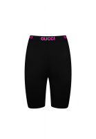 Gucci Black Bike Shorts With Logo