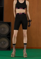 Gucci Black Bike Shorts With Logo