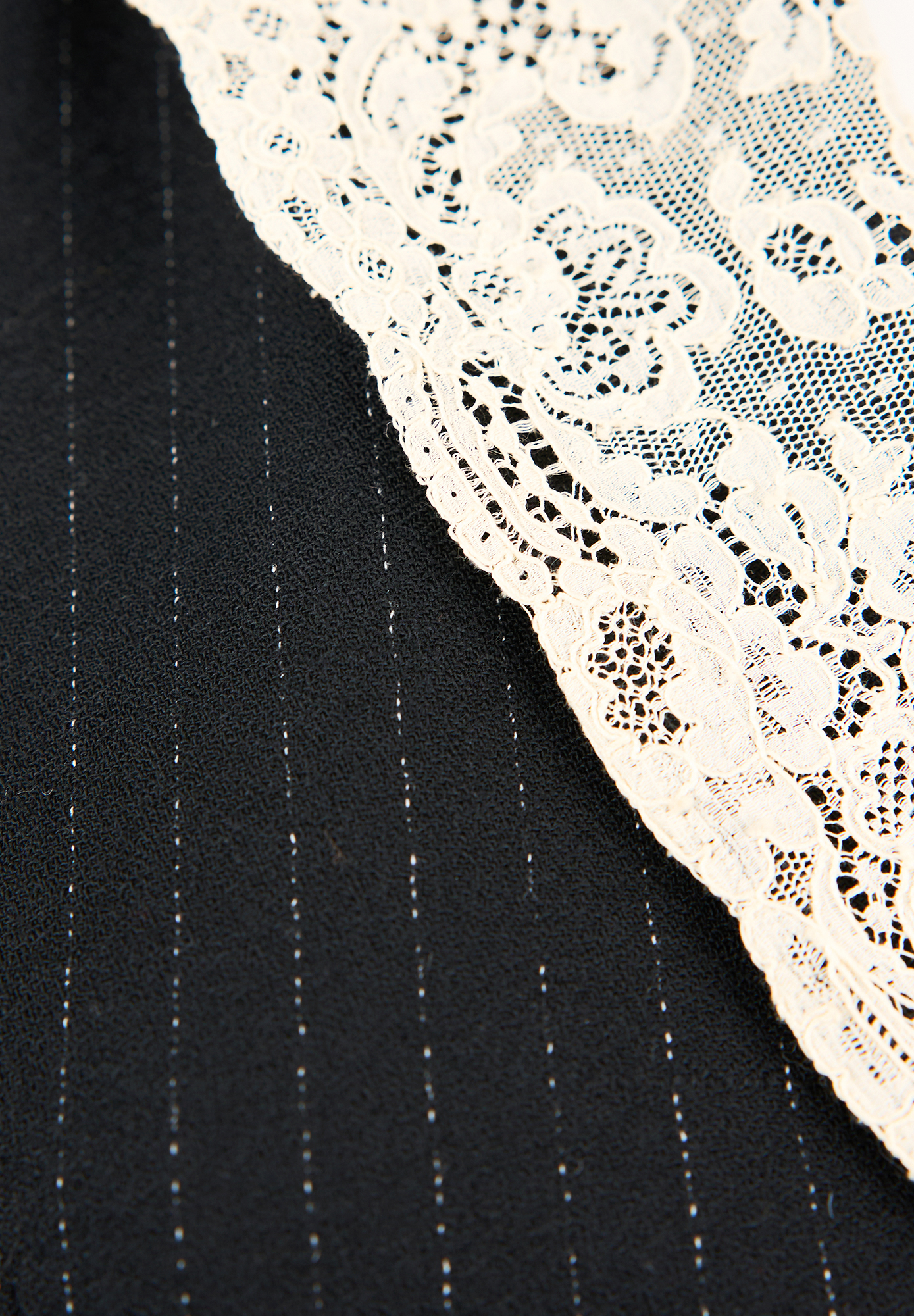 Black Lace-Collar Christian Dior Blazer