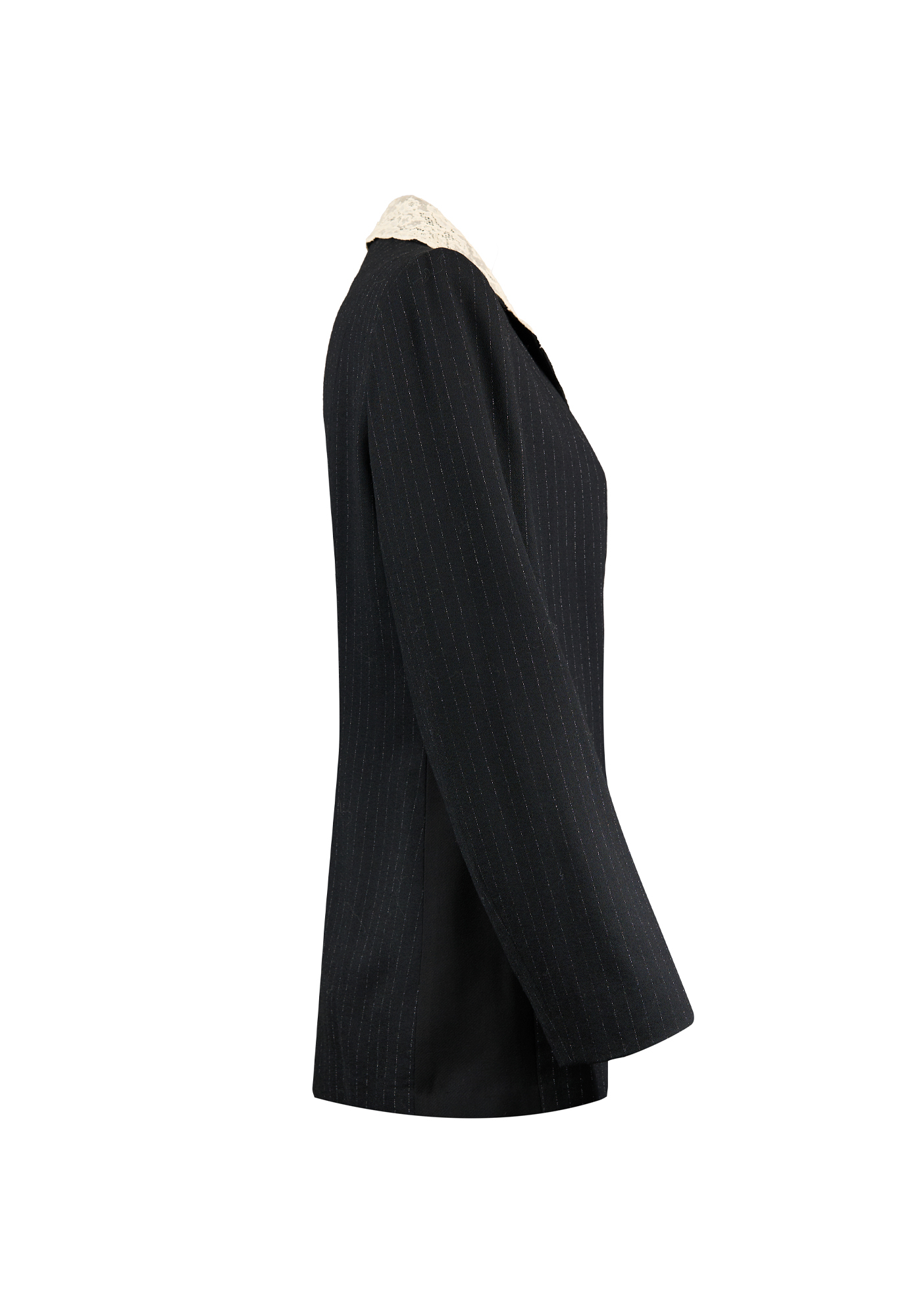 Black Lace-Collar Christian Dior Blazer