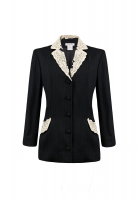 Black Lace-Collar Christian Dior Blazer