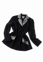 Black Lace-Collar Christian Dior Blazer