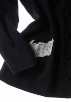 Black Lace-Collar Christian Dior Blazer