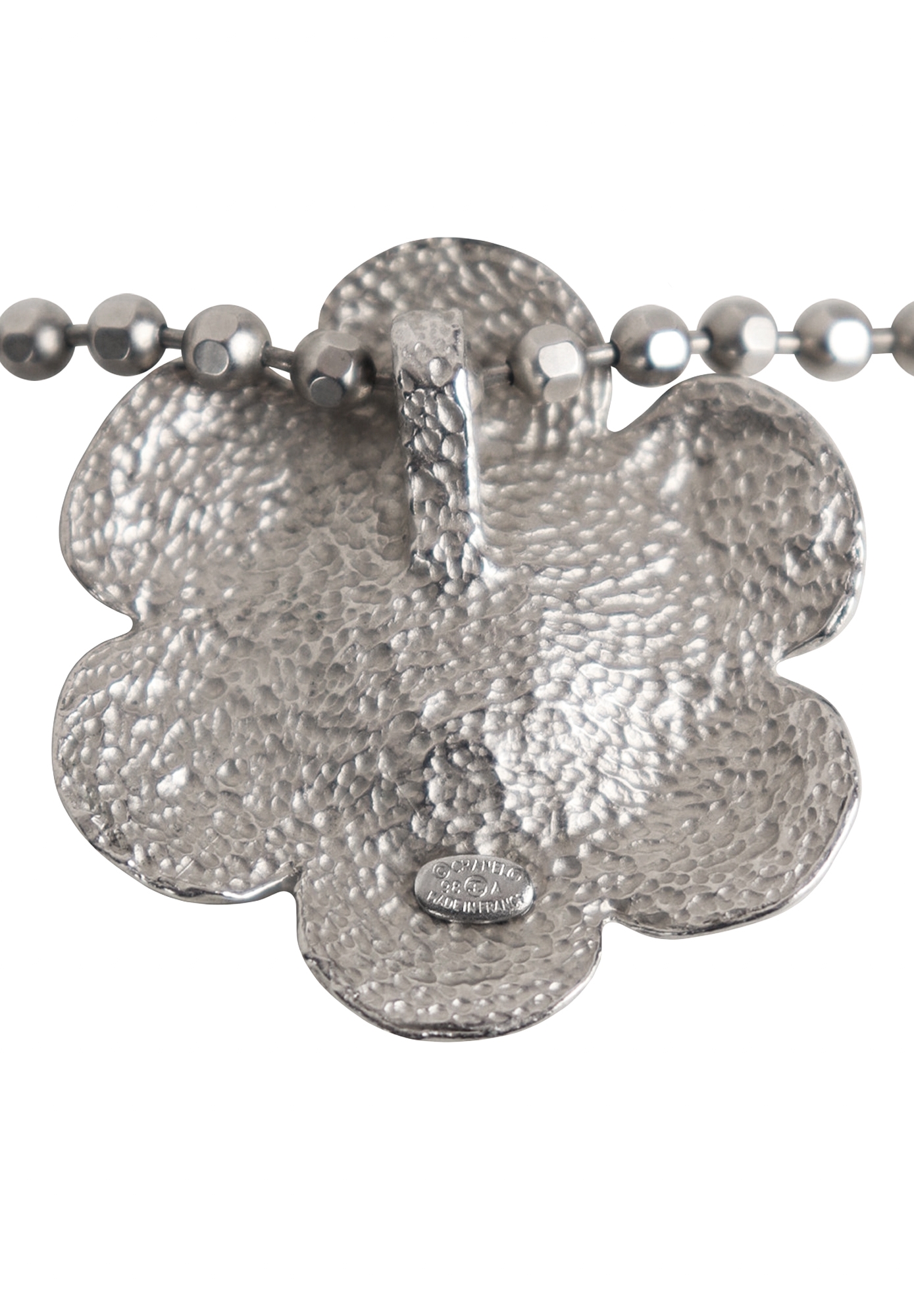 Chanel Necklace With Camellia Pendant