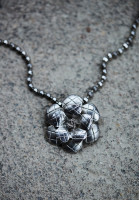 Chanel Necklace With Camellia Pendant