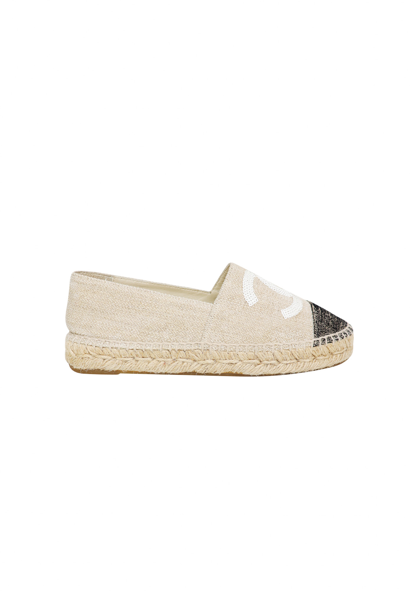 Chanel Beige Espadrilles With Logo