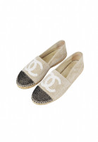 Chanel Beige Espadrilles With Logo