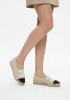 Chanel Beige Espadrilles With Logo
