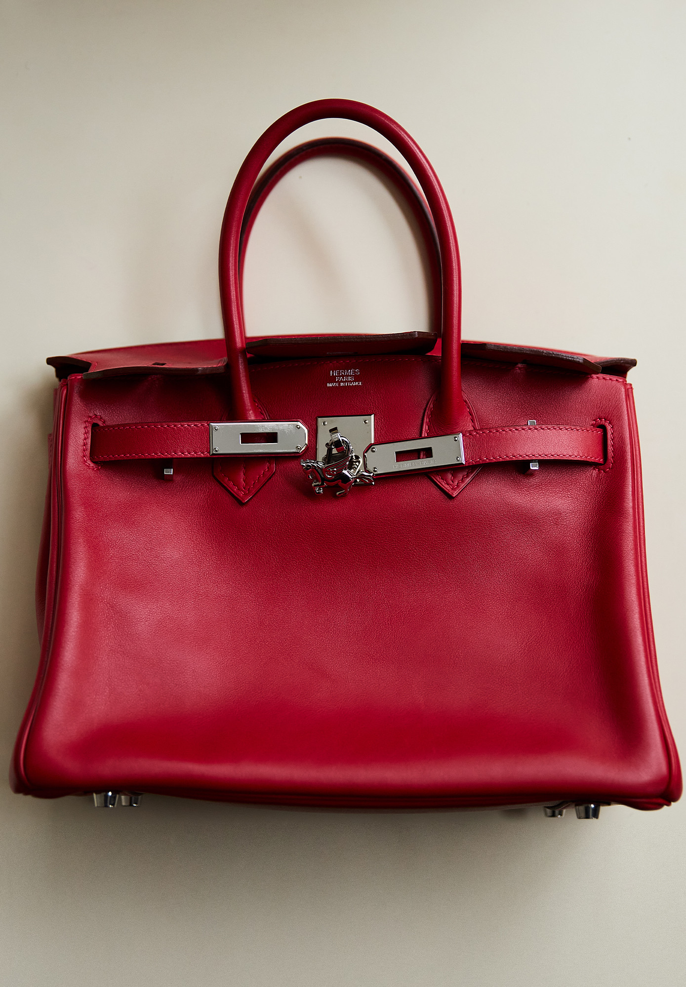 Hermès Birkin 30 Rouge Vif Swift Bag
